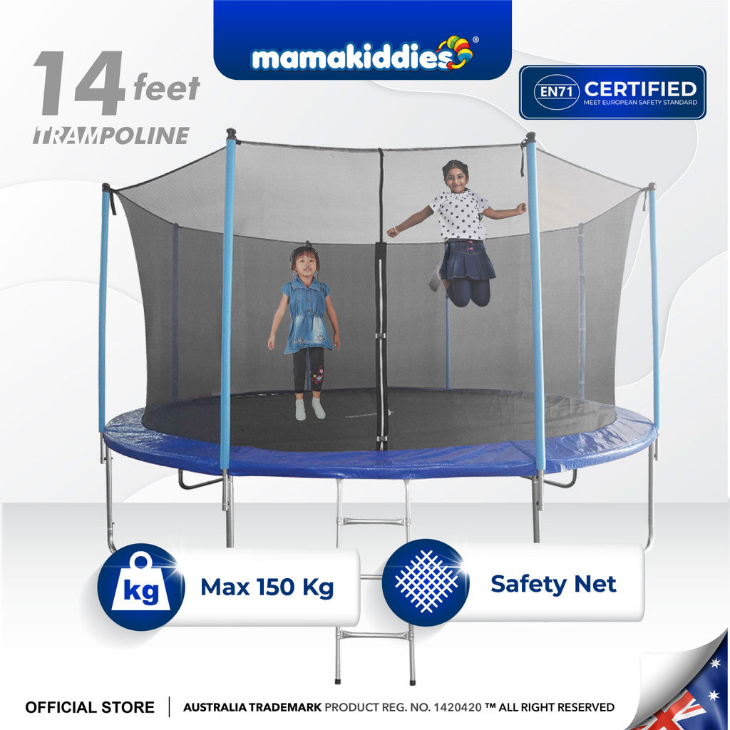 14 foot trampoline with net hotsell