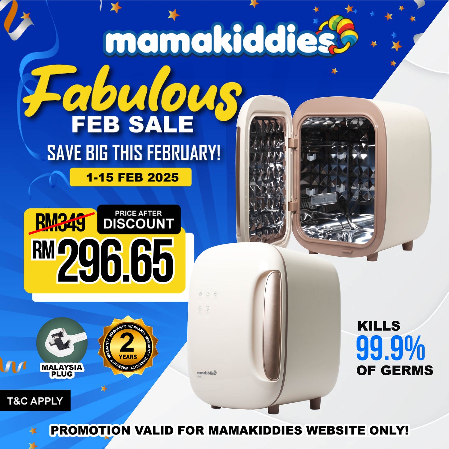 MAMAKIDDIES 3 IN 1 HYGIN UV STERILIZER 16L